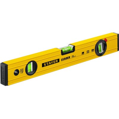 STAYER LEADER 400 мм уровень строительный фрезерованный 3466-040_z01