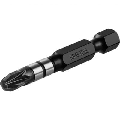 Ударные биты KRAFTOOL профессиональные Impact Pro, 50 мм, 10шт., PZ3, 26193-3-50-S10