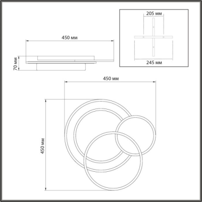 Потолочная люстра Sonex Pine 7735/80L