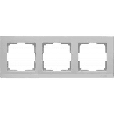 Рамка на 3 поста Werkel Stark WL04-Frame-03 серебряный 4690389063701
