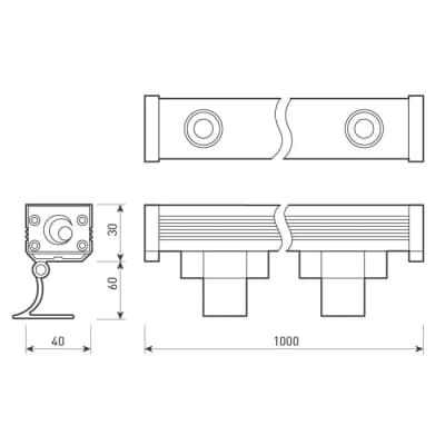 Прожектор уличный Arlight LINE WALLWASHER 024302