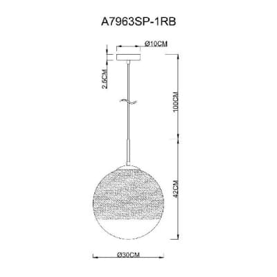 Подвесной светильник Artelamp Jupiter Copper A7963SP-1RB