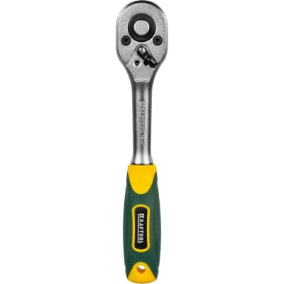 Трещотка для торцовых головок KRAFTOOL 1/4", 72 зубца, Cr-V сталь 27791-1/4_z02
