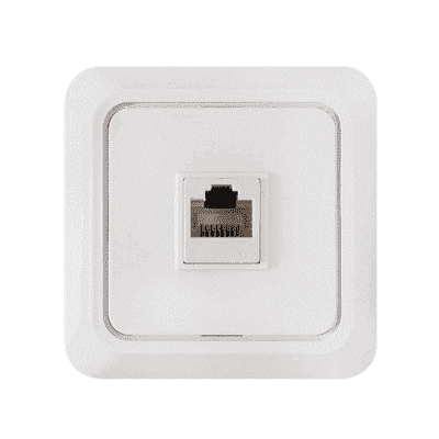 Розетка компьютерная  RJ-45 BOLLETO белая 7035 IN HOME 4690612018294