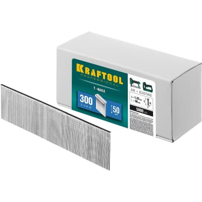 KRAFTOOL 50 мм гвозди для нейлера тип 300, 5000 шт 31785-50