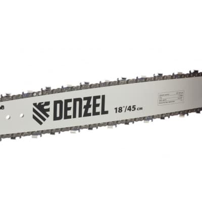 Пила цепная бензиновая DGS-5218, шина 45 см, 52 см3, 3,5 л.с., шаг 0,325, паз 1,5 мм, 72 звена Denzel 95233