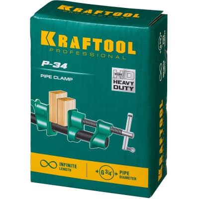 KRAFTOOL P-34 3/4", струбцина трубная 32302-1