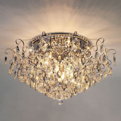 Люстра хрустальная Eurosvet Crystal 10081/12 хром/прозрачный хрусталь Strotskis