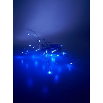 Гирлянда линейная от батареек FERON CL570, 20LED, (синий) 32367