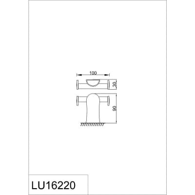 Крючок двойной RUSH Luson (LU16220)