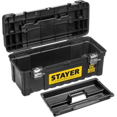 Ящик для инструмента "JUMBO-26" пластиковый, STAYER Professional 38003-26_z01