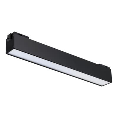 Трековый светильник для низковольного шинопровода IP20 LED 4000K 12W 48V KIT 358517 SHINO NT21 000 черный   NOVOTECH KIT 358517