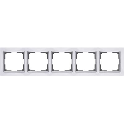 Рамка на 5 постов Werkel Snabb WL03-Frame-05-white белый 4690389059346