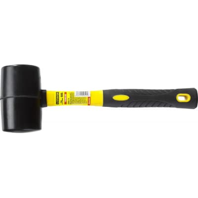 Киянка резиновая черная с фиберглассовой ручкой STAYER 680 г 2054-75 Профессионал
