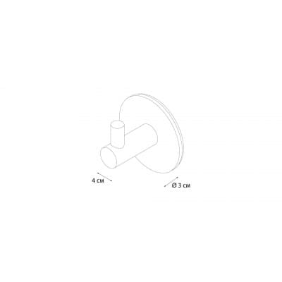 Крючок 3M - 2 штуки, черный Fixsen Equipment (FX-558A)
