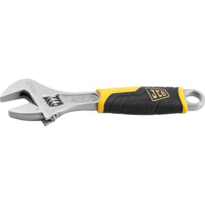 Ключ разводной JCB 150 мм, хромированное покрытие, двухкомпонентная рукоятка, CrV cталь JPL020
