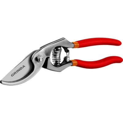 Секатор GRINDA 210 мм, цельнокованый, с направленным под углом лезвием 423107