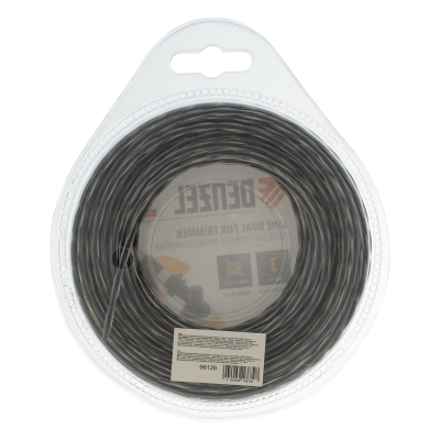 Леска для триммера двухкомпонентная, квадратная 3 мм x 15 м Extra cord Denzel 96126