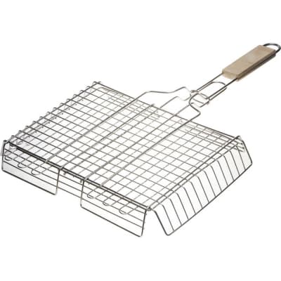 Решетка-гриль GRINDA 340х260 мм, нержавеющая, объемная BARBECUE 424732