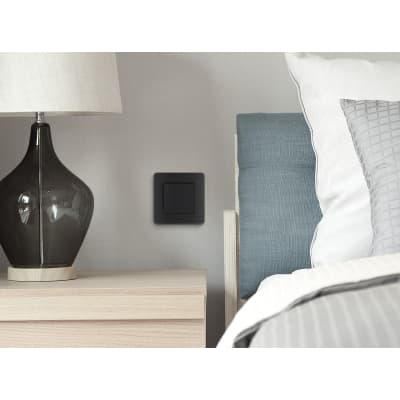Рамка декоративная универсальная Legrand Inspiria, 1 пост, для горизонтальной или вертикальной установки, цвет "Антрацит" 673933