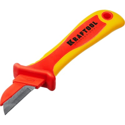 KN-1 нож электрика диэлектрический, прямой, KRAFTOOL 45401