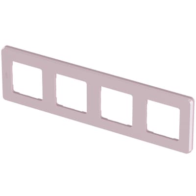 Рамка декоративная универсальная Legrand Inspiria, 4 поста, для горизонтальной или вертикальной установки, цвет "Розовый" 673964