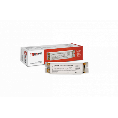 ЭПРА для люминесцентных ламп IN HOME ETL-236-А2 2х36Вт Т8/G13 4690612032870