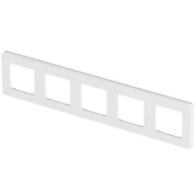 Рамка декоративная универсальная Legrand Inspiria, 5 постов, для горизонтальной или вертикальной установки, цвет "Белый" 673970