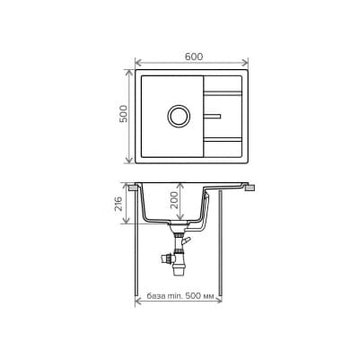 Кухонная мойка TOLERO R-107 (R-107 №701 (Серый))