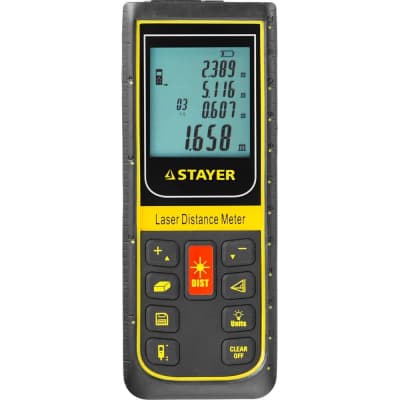 Лазерный дальномер STAYER дальность 100 м точность 2мм 34959