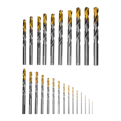 Набор сверл по металлу, 1-13 мм, Р6М5-TiN, Golden Tip, 25 шт Denzel 723009