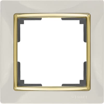 Рамка на 1 пост Werkel Snabb WL03-Frame-01-ivory-GD слоновая кость/золото 4690389083860