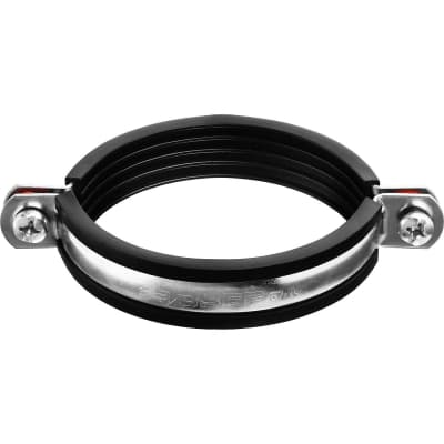 Хомут трубный ЗУБР 3",с гайкой, оцинкованный, 6 шт., 37850-87-94