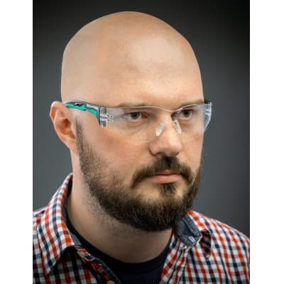 Панорамные прозрачные защитные очки KRAFTOOL PULSAR увеличенная линза устойчивая к запотеванию, открытого типа 110460