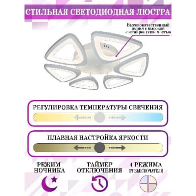 Потолочная люстра Natali Kovaltseva Smart Home LED LAMPS 81216