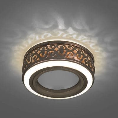 Встраиваемый светильник Gauss Backlight BL093 бронза/белый GU5.3 3W Led 3000K