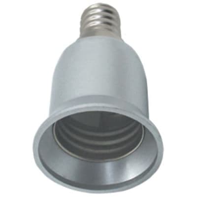 Переходник Ecola base  с цоколя E14 на E27 Серебряный A4T17SEAY