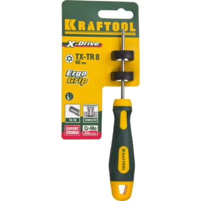 Отвертка слесарная KRAFTOOL TX HOLE 8х60 мм, 250077-8-060