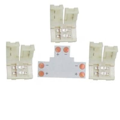Коннектор для светодиодной ленты 5050 Ecola LED Strip Connector жесткий T SC21UTESB