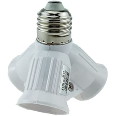 Переходник Ecola base  с цоколя E27 на 3хE27 Белый A7W37WEAY
