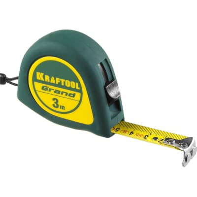 Рулетка KRAFTOOL 3 м х 16 мм, GRAND 34022-03-16