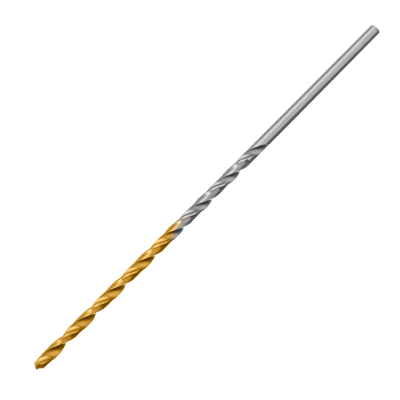 Сверло спиральное по металлу 2 х 86 мм Р6М5, Golden Tip, удлиненное, 2шт. Denzel 718245