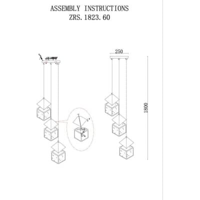 Подвесной светильник Zortes Ice Cube ZRS.1005.03