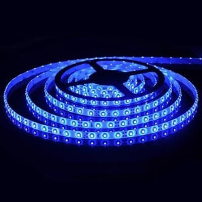 Ecola LED strip STD 14.4W/m 12V IP20 10mm 60Led/m Blue синяя светодиодная лента на катушке 5м. S2LB14ESB