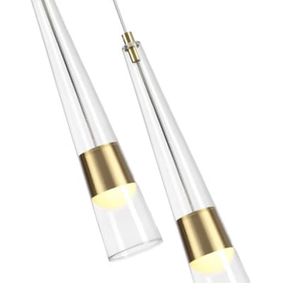 Бра Odeon Light Lump 5043/24WL глянц.золото/прозрачный/металл/стекло LED 24W 3000K 2536Лм