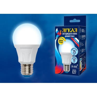 Лампа светодиодная Uniel LED-A60 10W/6500K/E27/FR/DIM UL-00004285