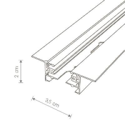 Шинопровод Profile Recessed Track 9013 Nowodvorski