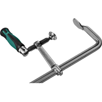 FORGE FF-160/80 струбцина тип F 160/80 мм, 300 кгс, KRAFTOOL 32014-080-160