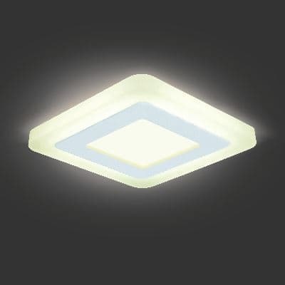 Встраиваемый светильник Gauss Backlight BL120 белый 3+3W Led 3000K