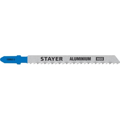 Полотна STAYER, T127D, для эл/лобзика, HSS, по мягкому металлу (2-15мм), T-хвост., шаг 3мм, 75мм, 2шт 159952-3_z02